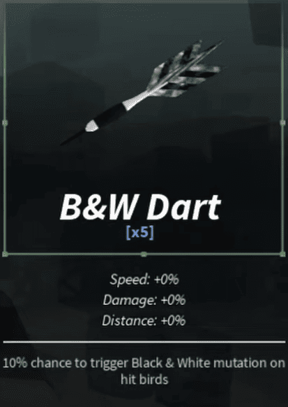 Beaks Dart - B&W Dart